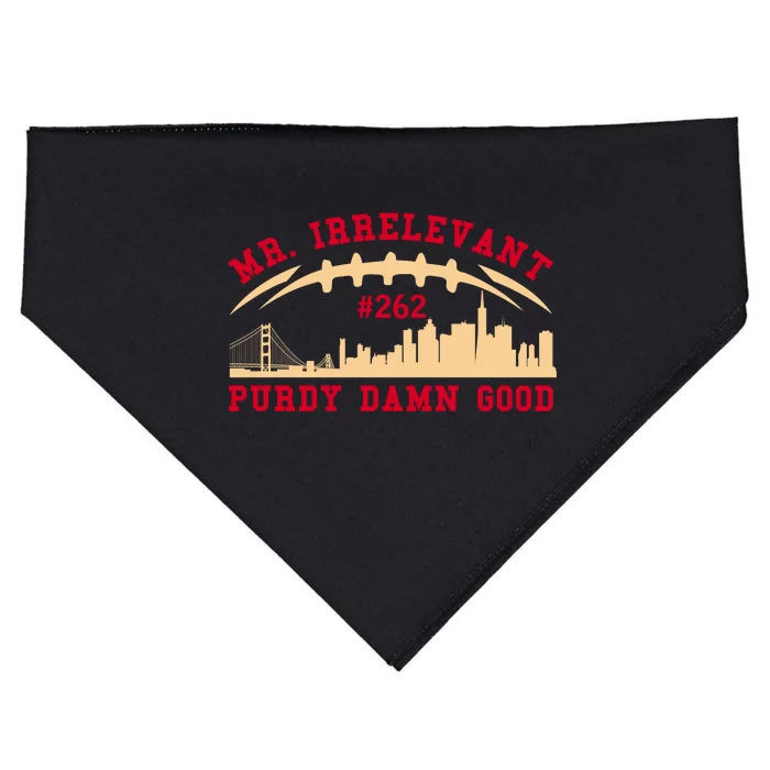 Mr Irrelevant San Francisco 262 Brock Hard Purdy USA-Made Doggie Bandana