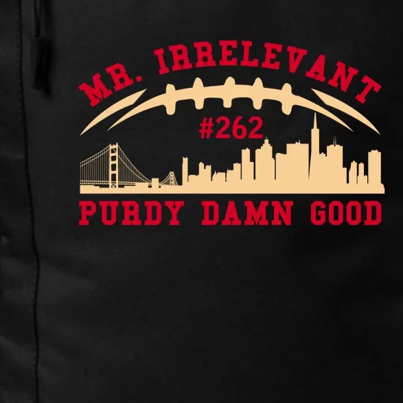 Mr Irrelevant San Francisco 262 Brock Hard Purdy Daily Commute Backpack