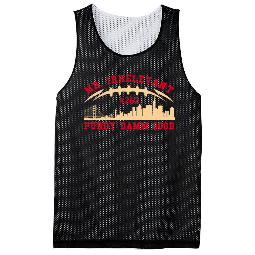 TeeShirtPalace Mr Irrelevant San Francisco 262 Brock Hard Purdy Mesh Reversible Basketball Jersey Tank