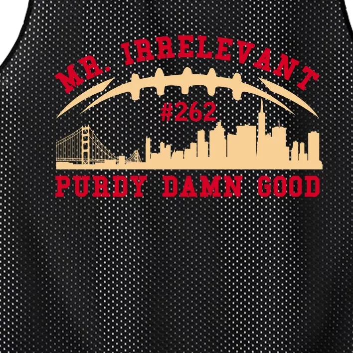 Teeshirtpalace Mr Irrelevant 262 Purdy San Francisco Football Mesh Reversible Basketball Jersey Tank