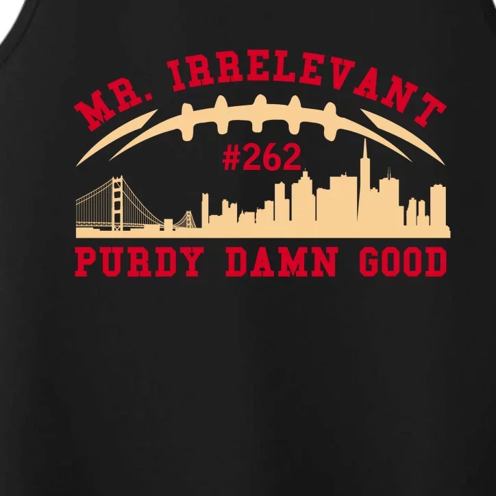 Mr Irrelevant San Francisco 262 Brock Hard Purdy Performance Tank