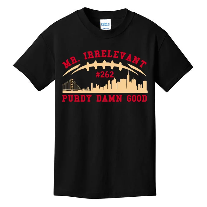 Mr Irrelevant San Francisco 262 Brock Hard Purdy Kids T-Shirt