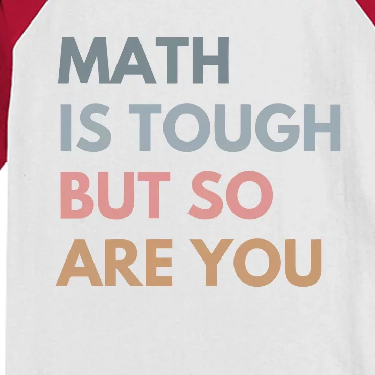 Math Is So Touch But You Are Kids Colorblock Raglan Jersey