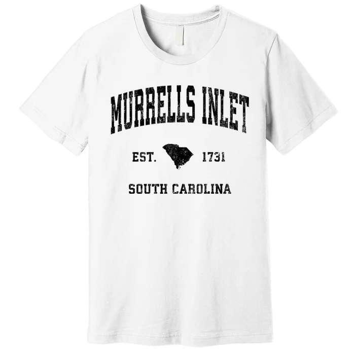 Murrells Inlet South Carolina Sc Vintage Established Athletic Sport Premium T-Shirt