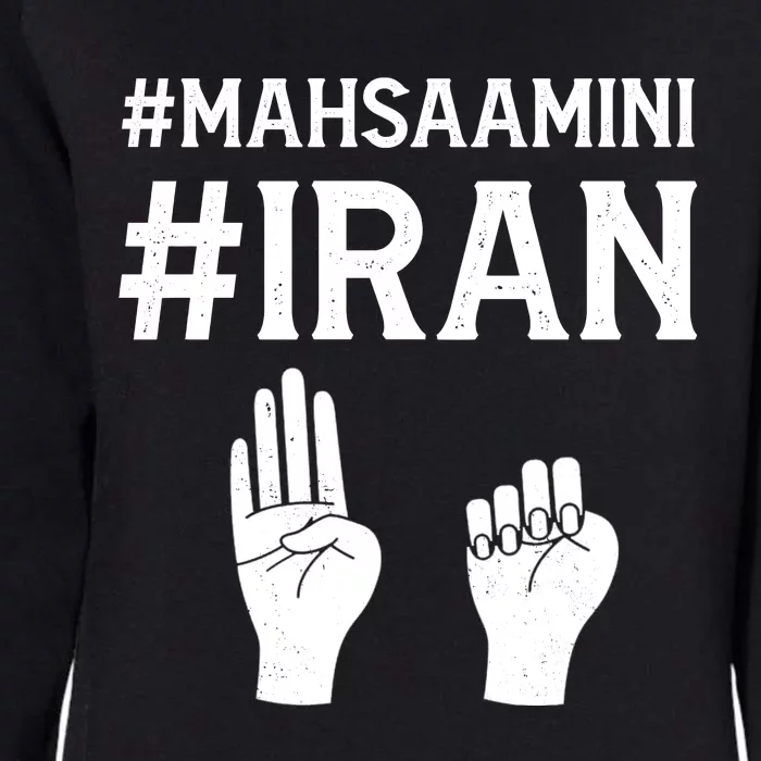 Mahsaamini Iran Symbol Womens California Wash Sweatshirt