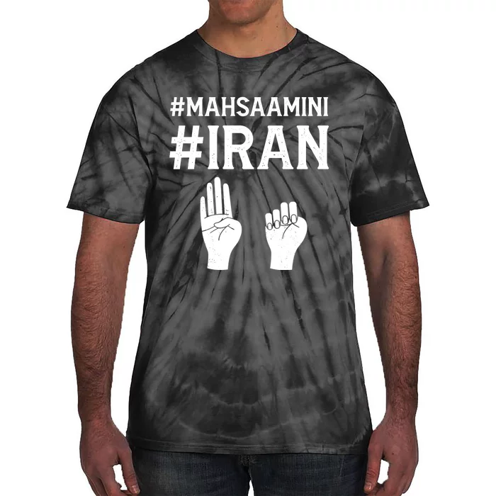 Mahsaamini Iran Symbol Tie-Dye T-Shirt