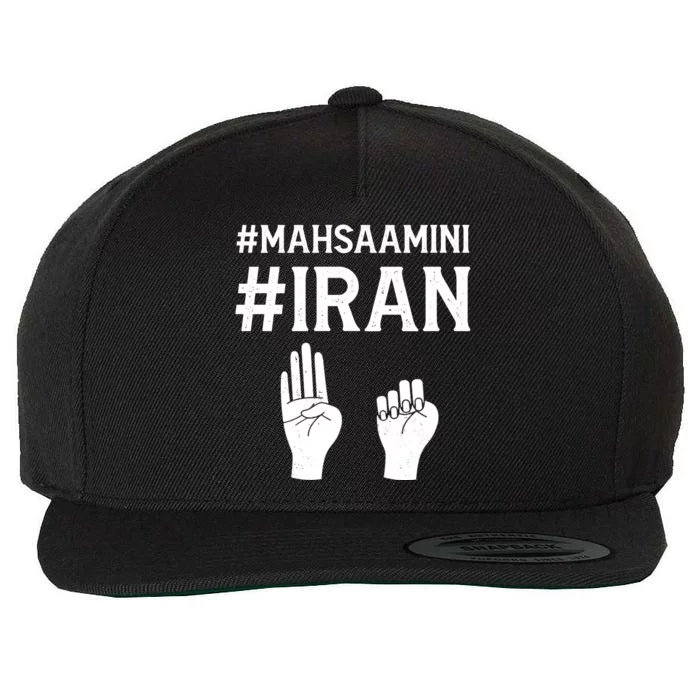 Mahsaamini Iran Symbol Wool Snapback Cap