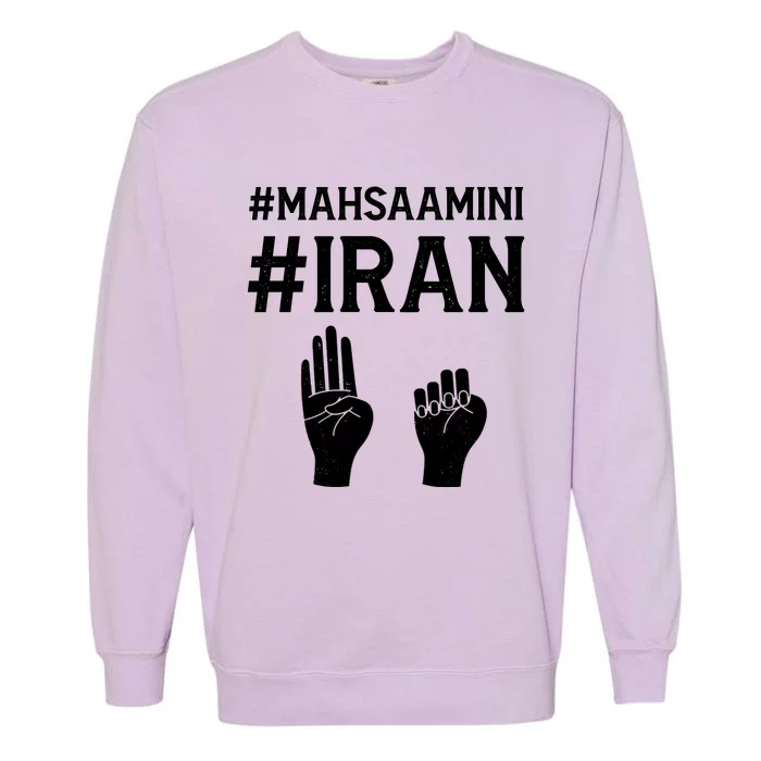 Mahsaamini Iran Symbol Garment-Dyed Sweatshirt