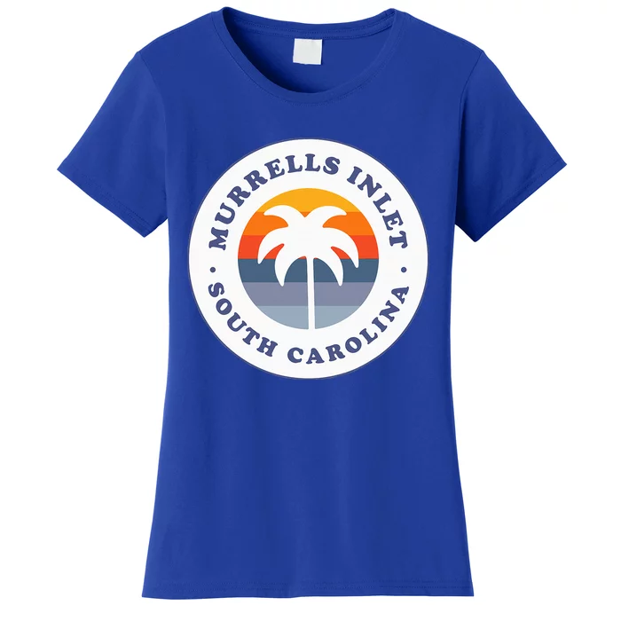 Murrells Inlet South Carolina Sc Retro Palm Tree Souvenir Women's T-Shirt