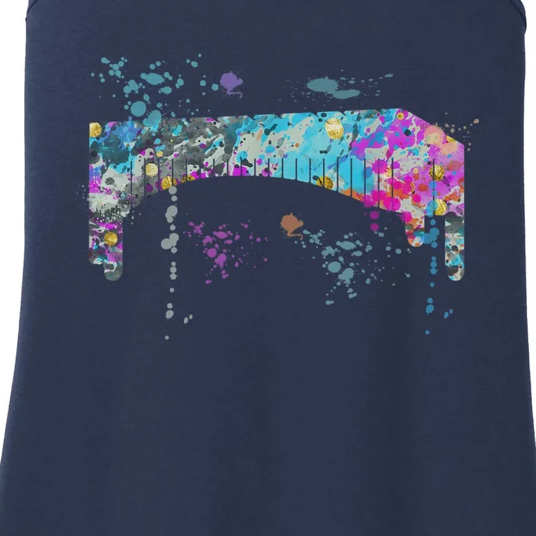 Marimba Instrument Silhouette Marimbas Ladies Essential Tank