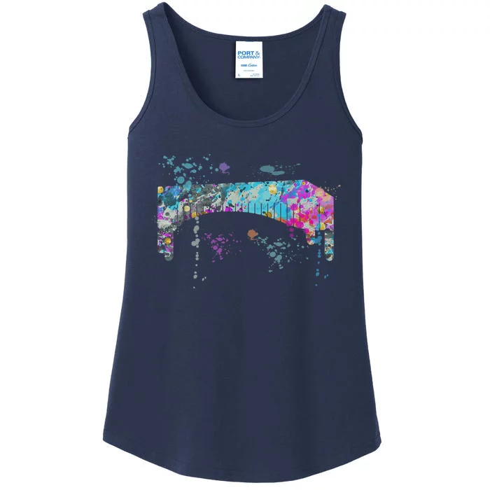 Marimba Instrument Silhouette Marimbas Ladies Essential Tank