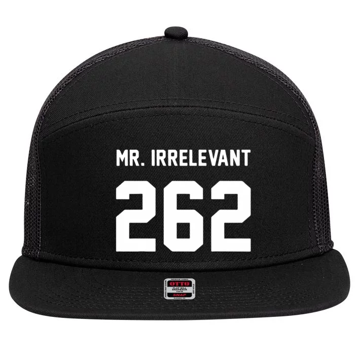 Mr Irrelevant San Francisco 262 Brock Hard 7 Panel Mesh Trucker Snapback Hat