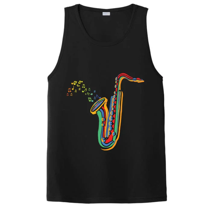 Musical Instrument Saxophone Player Gift Saxophone Performance Tank