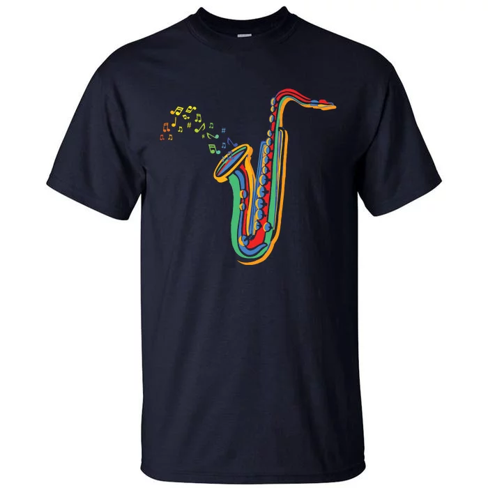 Musical Instrument Saxophone Player Gift Saxophone Tall T-Shirt