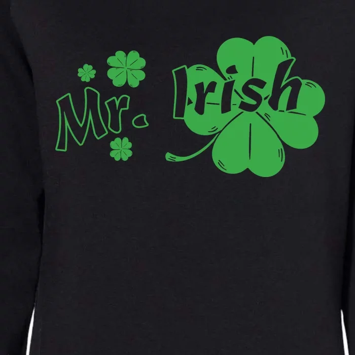 Mr Irish Shamrock Womens California Wash Sweatshirt