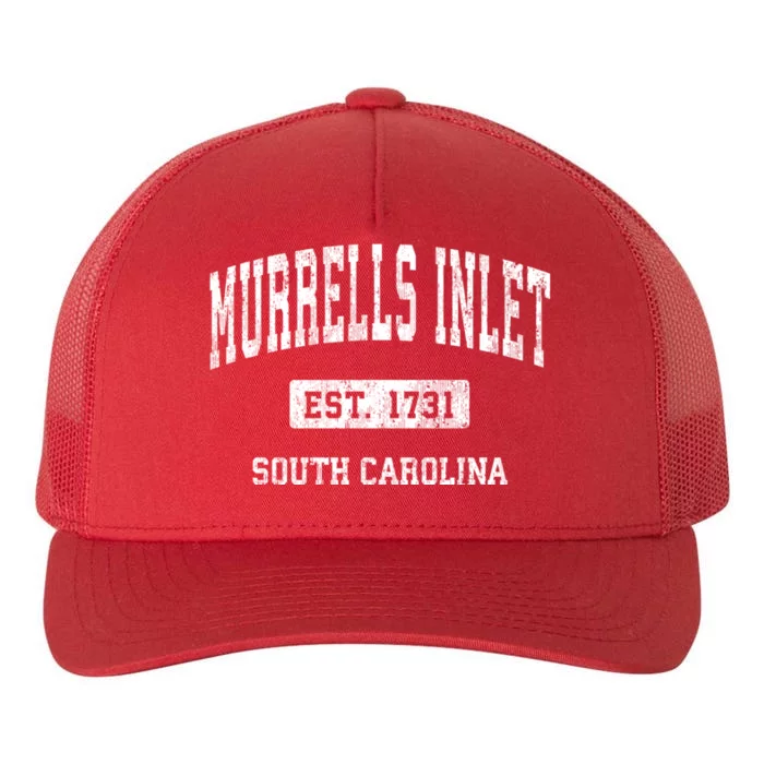 Murrells Inlet South Carolina Sc Vintage Athletic Sports Established Yupoong Adult 5-Panel Trucker Hat