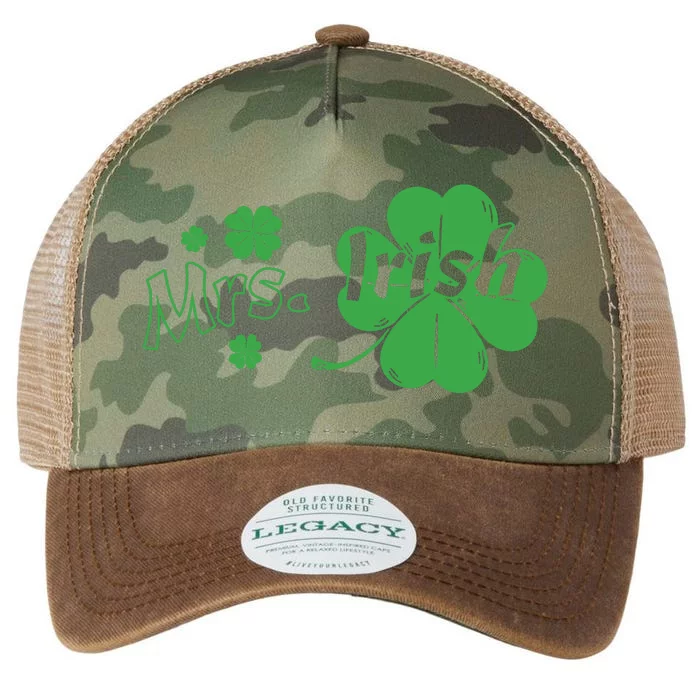 Mrs Irish Shamrock Legacy Tie Dye Trucker Hat