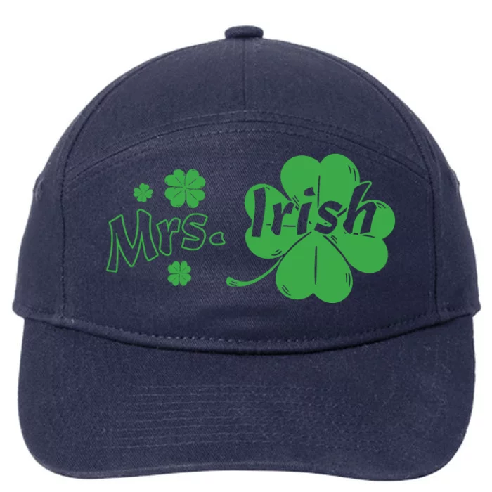 Mrs Irish Shamrock 7-Panel Snapback Hat