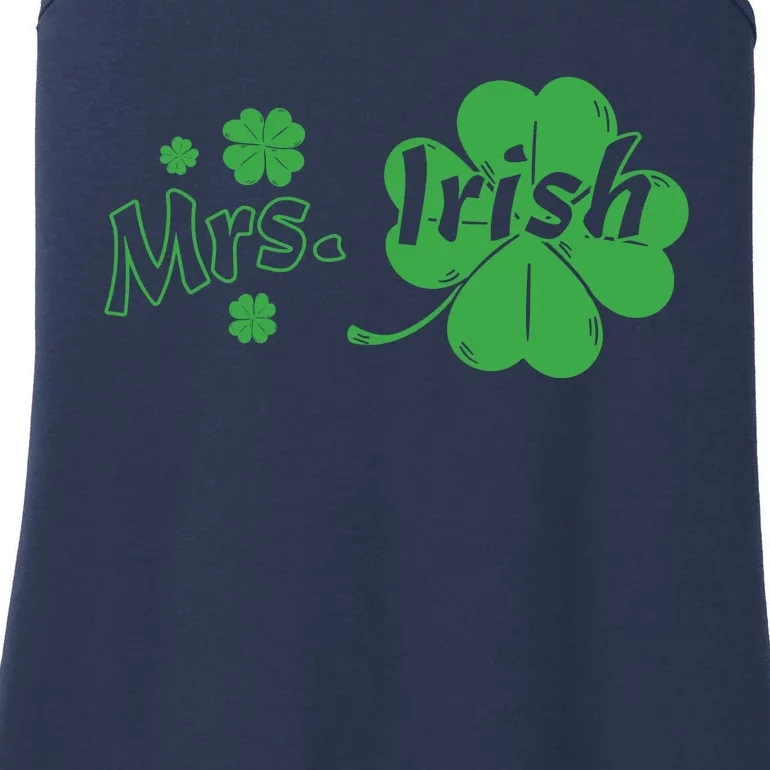 Mrs Irish Shamrock Ladies Essential Tank