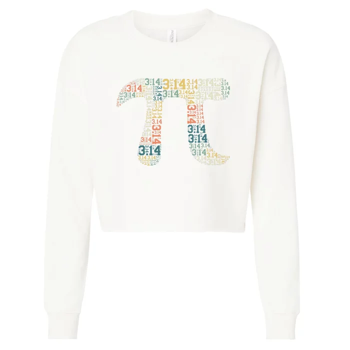 Math Instructor Science Major Education Math Formula Cuber Cropped Pullover Crew