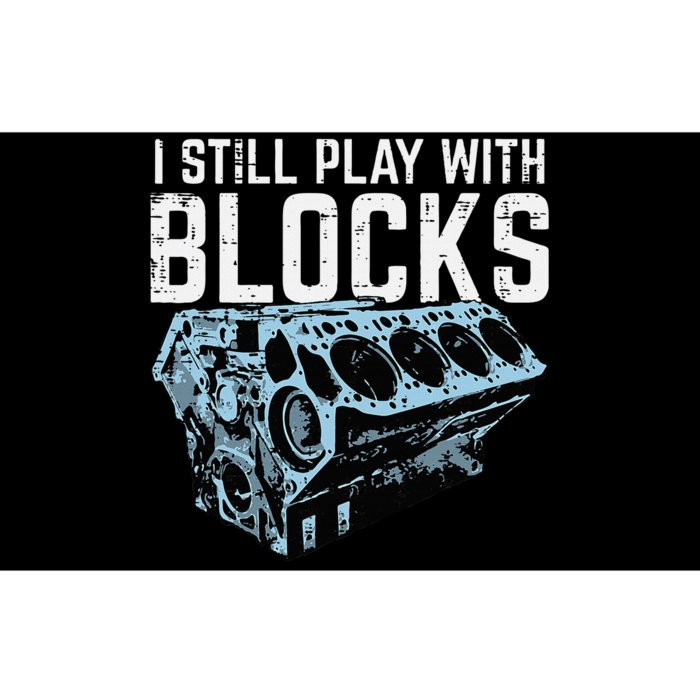 Mechanic I Still Play With Blocks Funny Car Engine Bumper Sticker