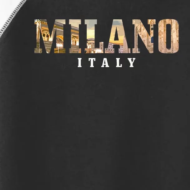 Milano Italia Skyline Italy Italian Souvenir Toddler Fine Jersey T-Shirt