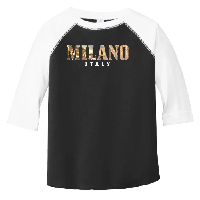 Milano Italia Skyline Italy Italian Souvenir Toddler Fine Jersey T-Shirt