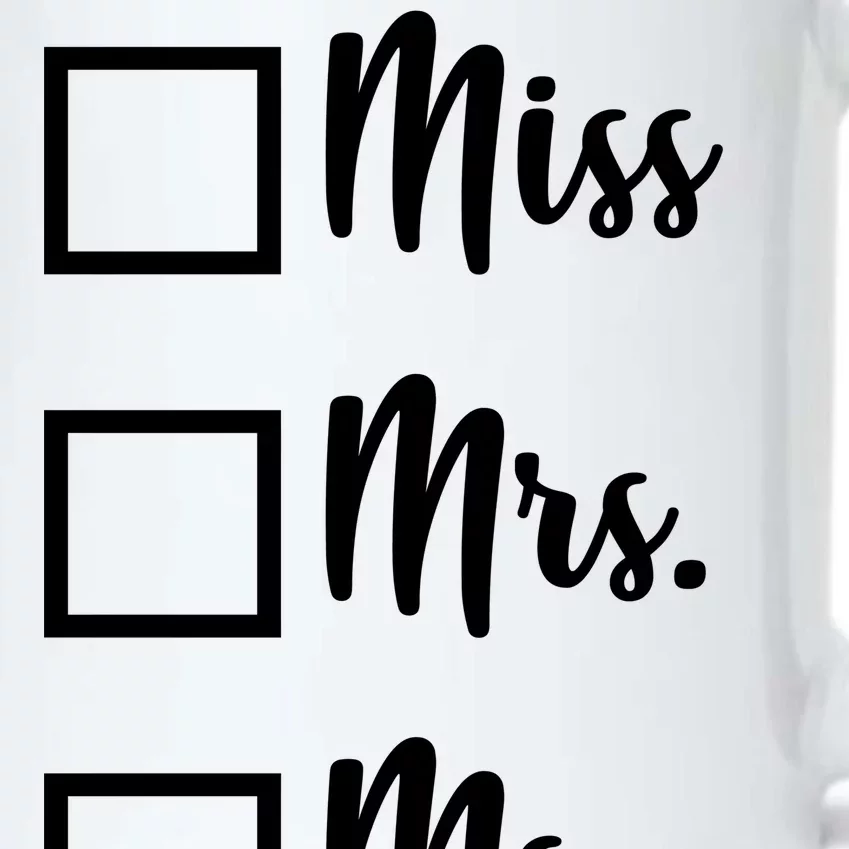 Miss Mrs Ms Dr Black Color Changing Mug