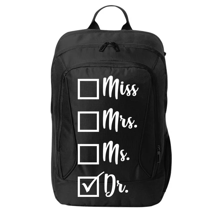 Miss Mrs Ms Dr City Backpack