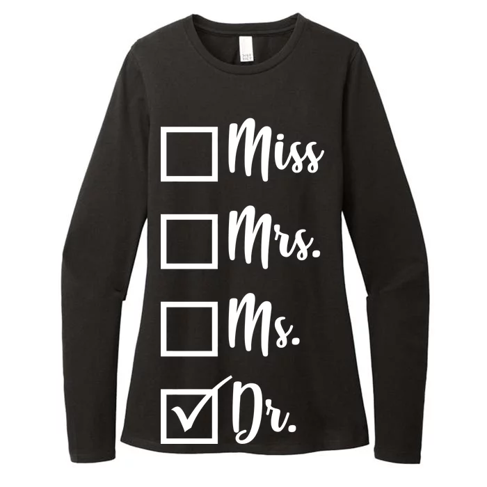 Miss Mrs Ms Dr Womens CVC Long Sleeve Shirt