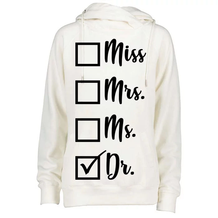 Miss Mrs Ms Dr Womens Funnel Neck Pullover Hood