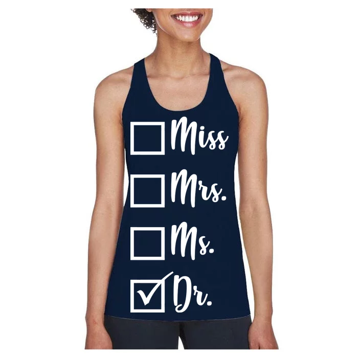 Miss Mrs Ms Dr Women's Racerback Tank