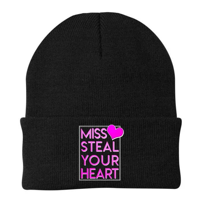 Miss Steal Your Heart Valentines Day Knit Cap Winter Beanie