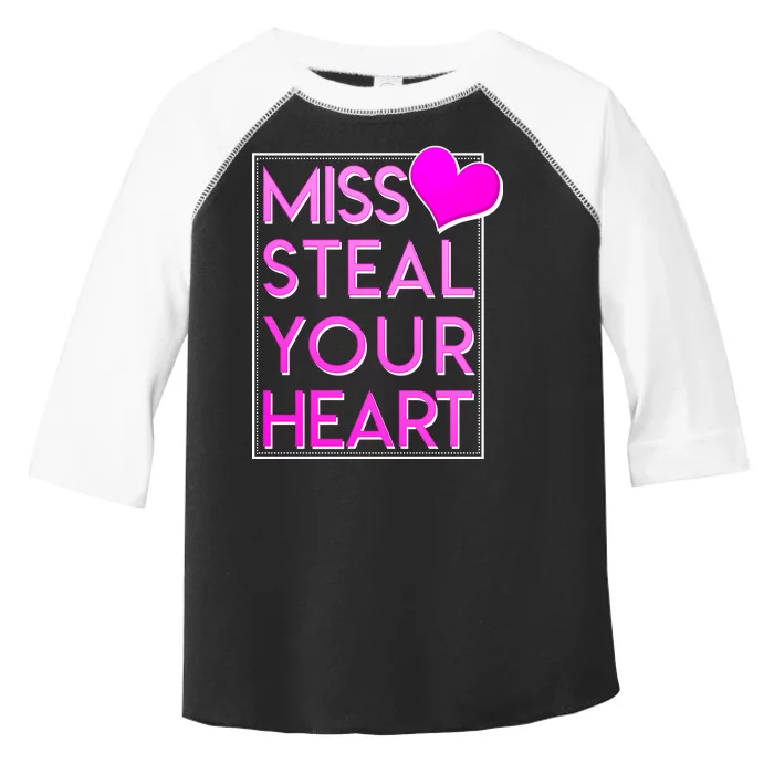 Miss Steal Your Heart Valentines Day Toddler Fine Jersey T-Shirt