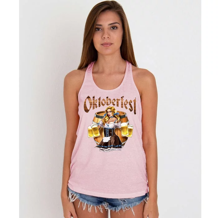 Miss Wiesn Oktoberfest Women's Knotted Racerback Tank