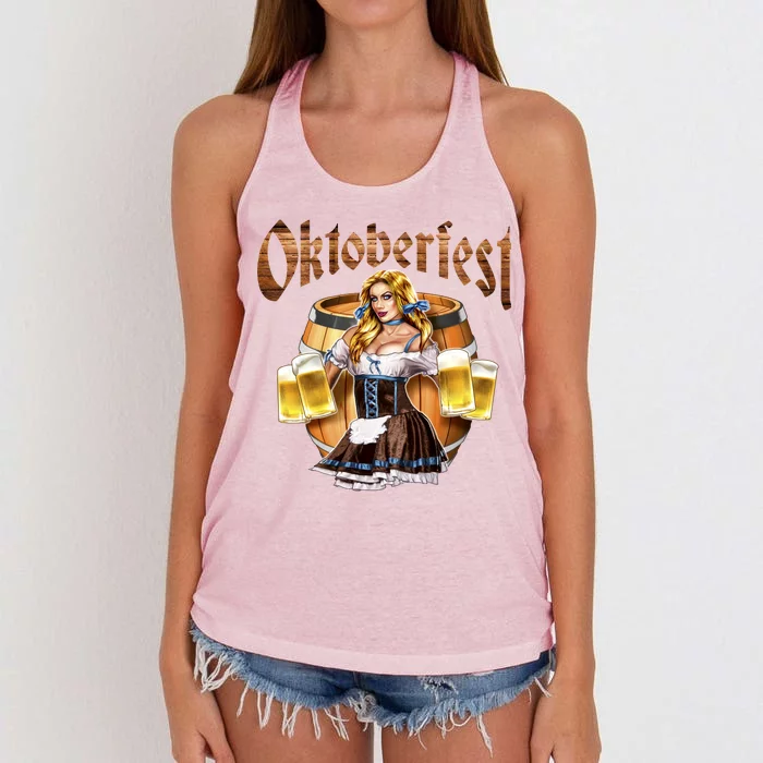 Miss Wiesn Oktoberfest Women's Knotted Racerback Tank