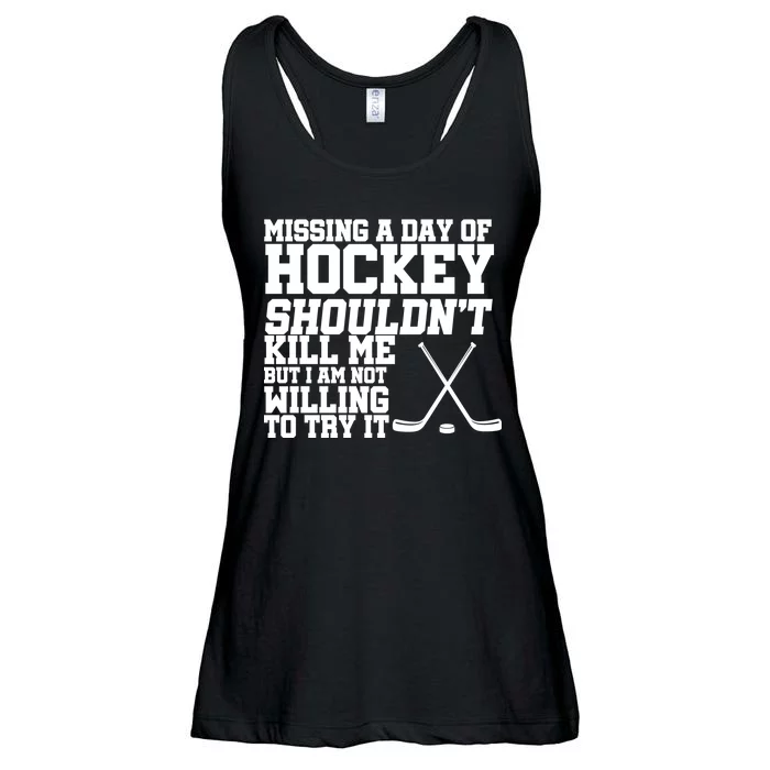 Missing Hockey Shouldn't Kill Me Ladies Essential Flowy Tank