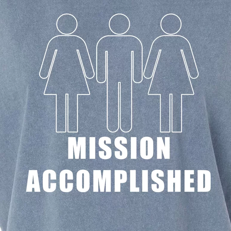 Mission Accomplished Three Some Garment-Dyed Women's Muscle Tee