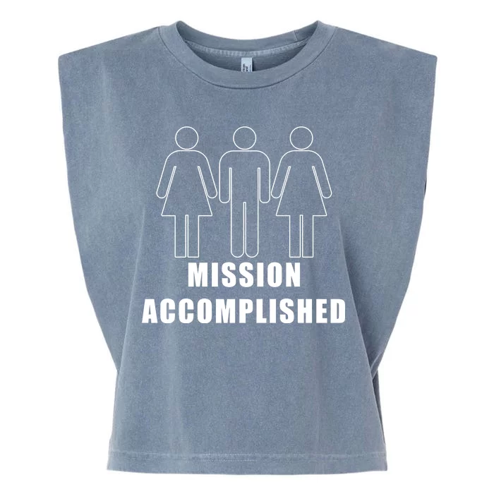 Mission Accomplished Three Some Garment-Dyed Women's Muscle Tee