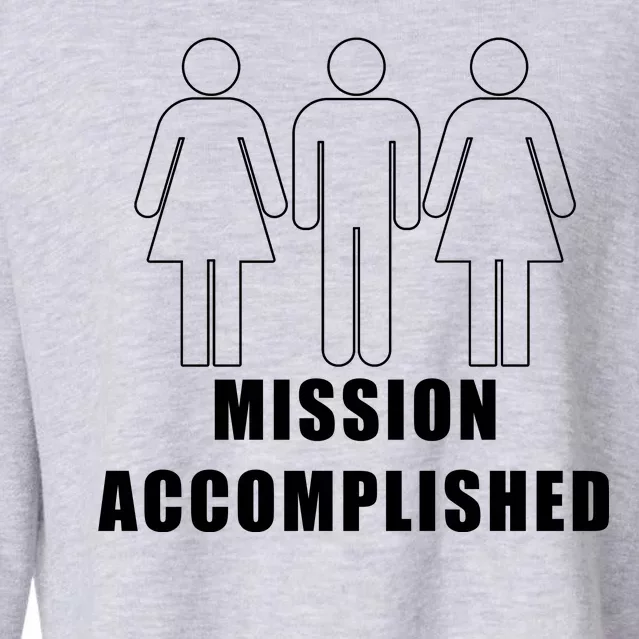 Mission Accomplished Three Some Cropped Pullover Crew