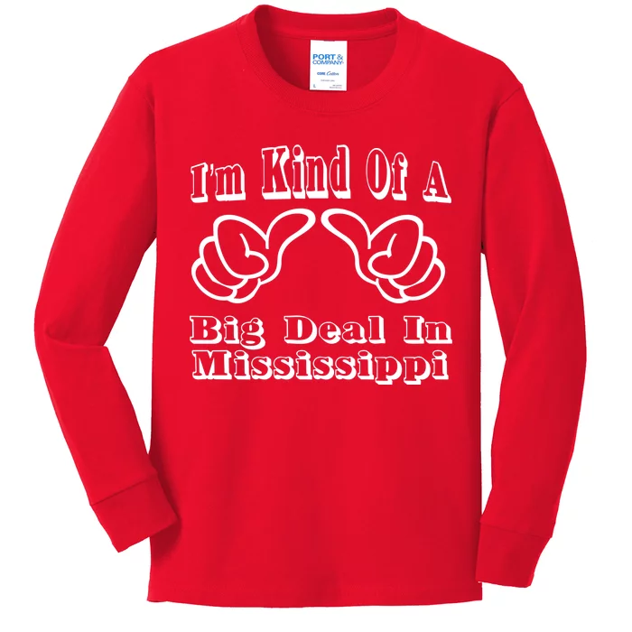 Mississippi Big Deal Kids Long Sleeve Shirt