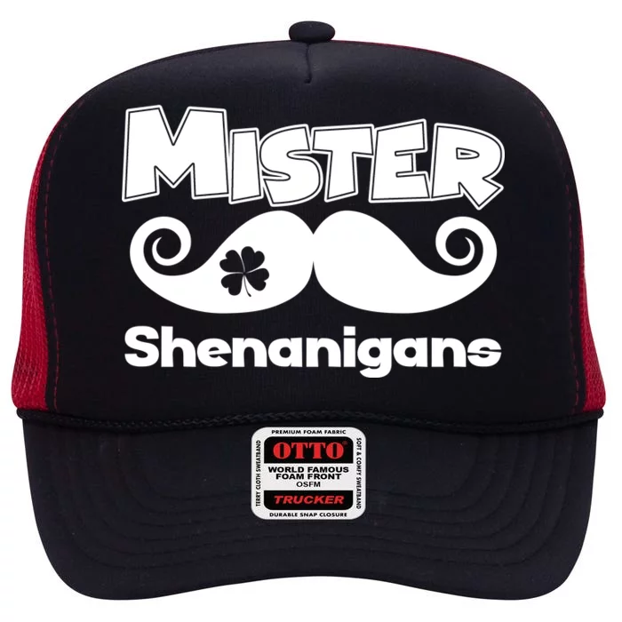 Mister Shenanigans Mustache High Crown Mesh Trucker Hat