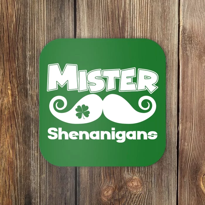 Mister Shenanigans Mustache Coaster