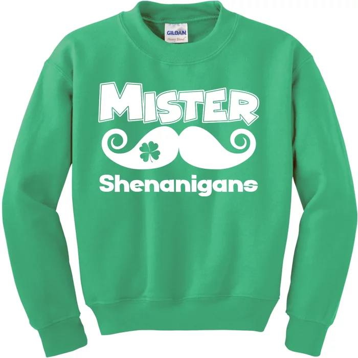 Mister Shenanigans Mustache Kids Sweatshirt