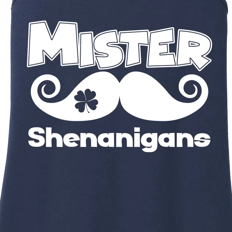 Mister Shenanigans Mustache Ladies Essential Tank