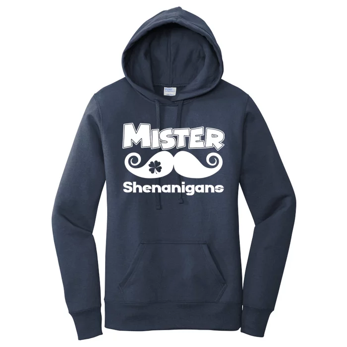 Mister Shenanigans Mustache Women's Pullover Hoodie