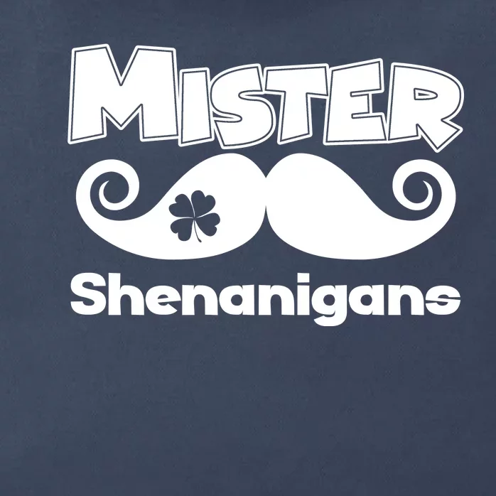 Mister Shenanigans Mustache Zip Tote Bag