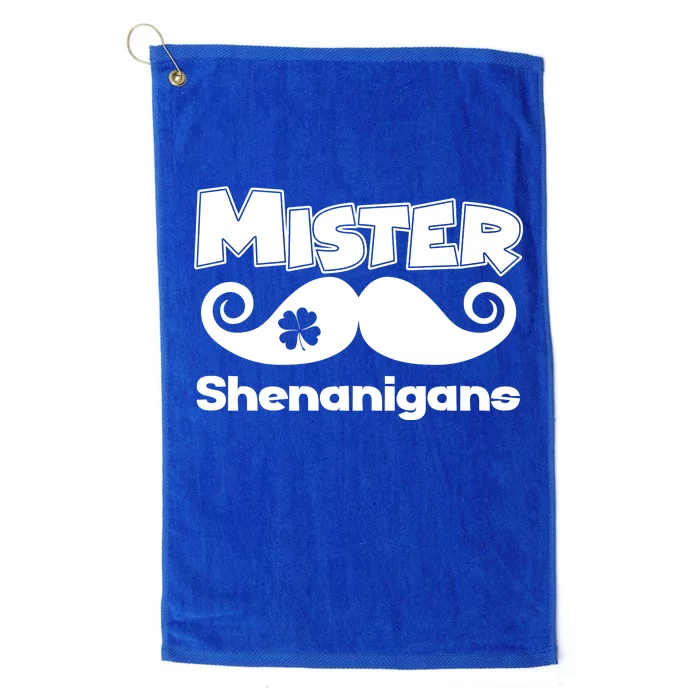 Mister Shenanigans Mustache Platinum Collection Golf Towel