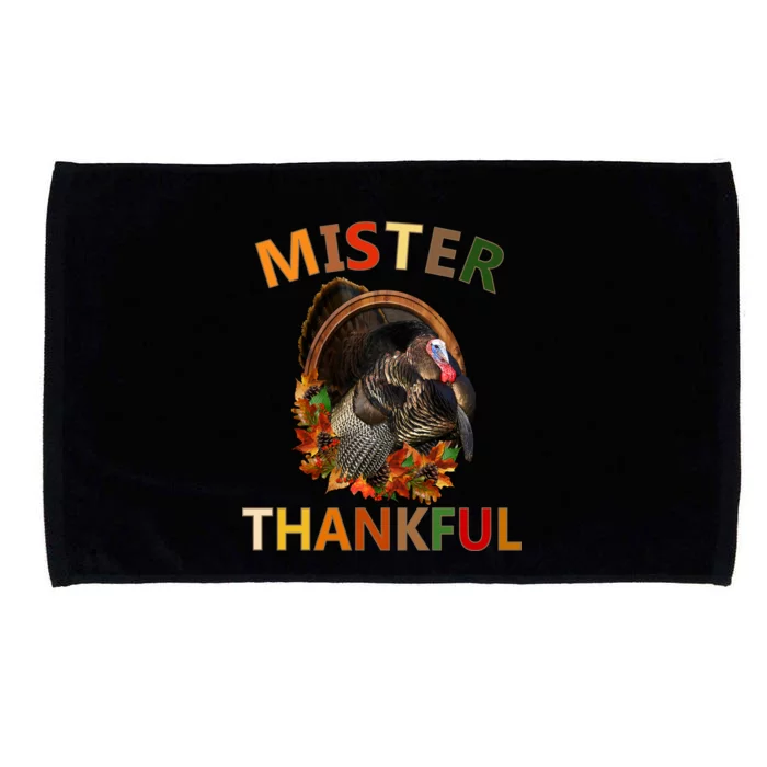 Mister Thankful Thanksgiving Turkey Microfiber Hand Towel