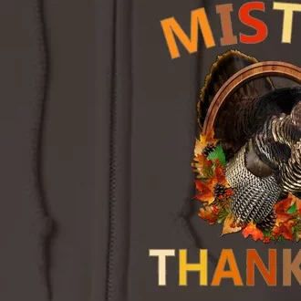 Mister Thankful Thanksgiving Turkey Full Zip Hoodie